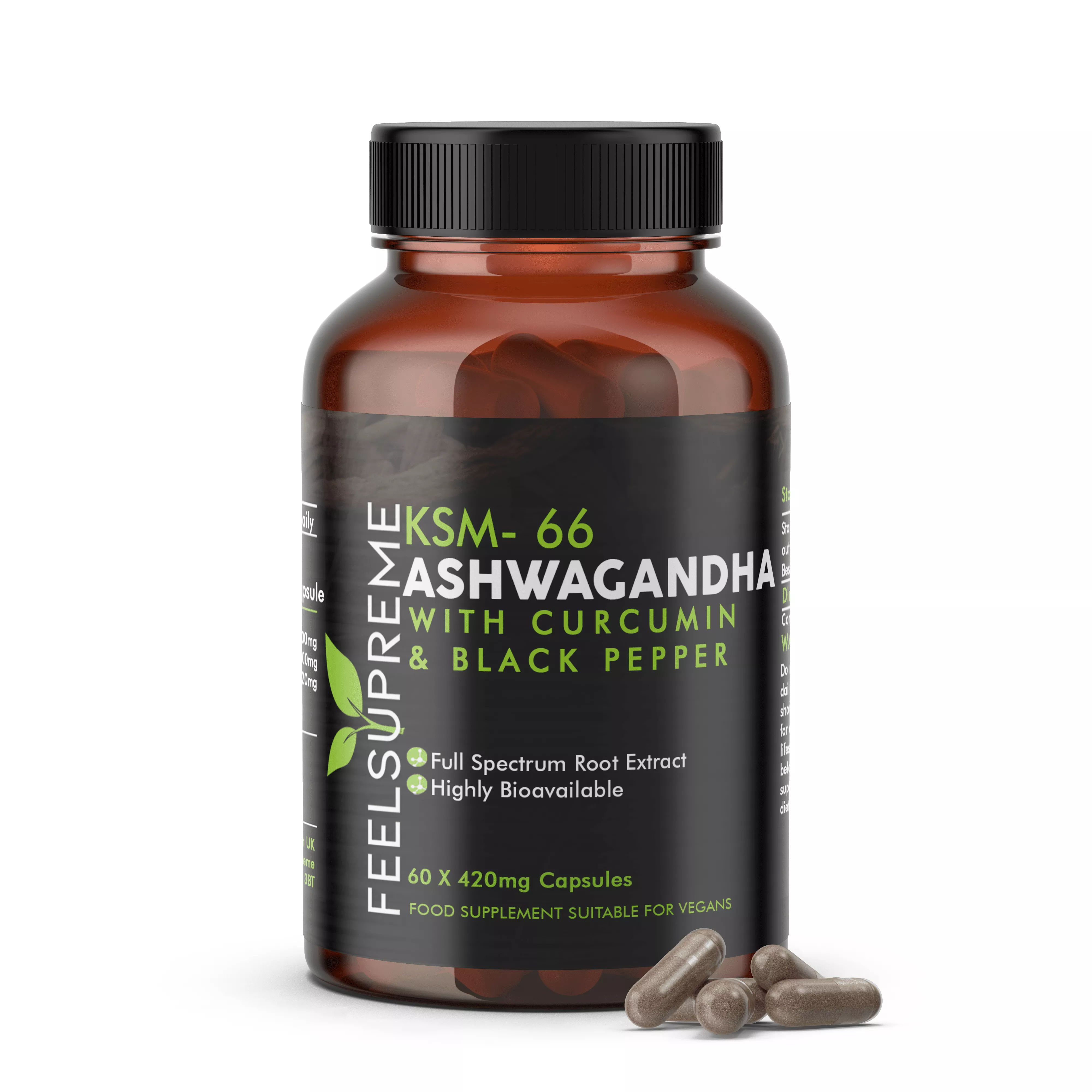 Ashwagandha with curcumin and black pepper