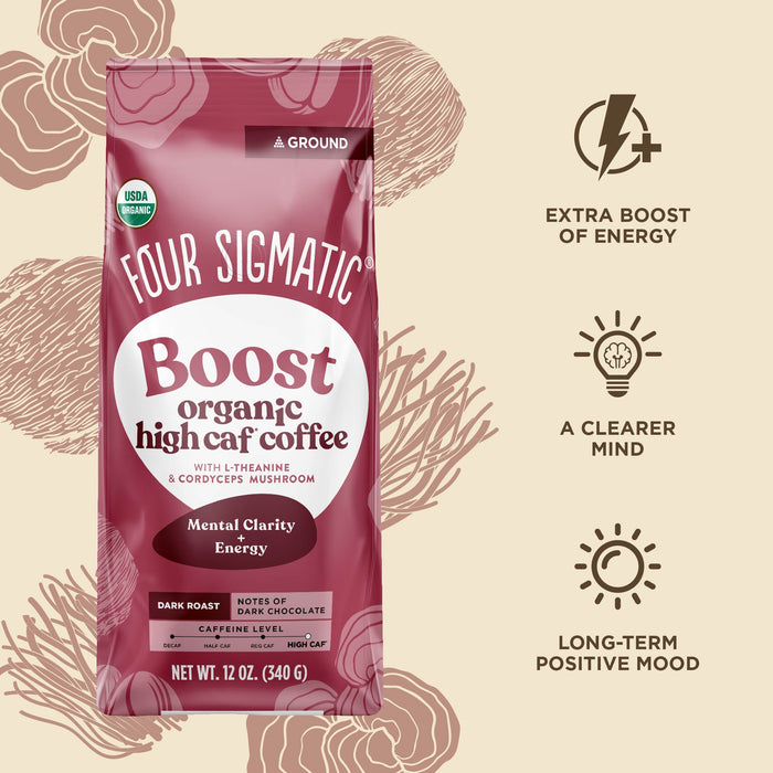 Four Sigmatic Boost High Caf Ground Coffee (340gm)