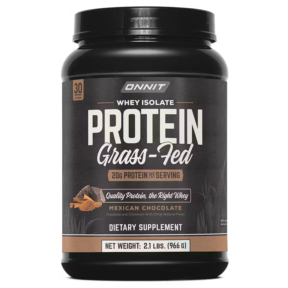 ONNIT Grass Fed Whey Isolate Protein - Mexican Chocolate (30 Servings)