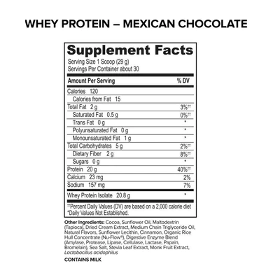 ONNIT Grass Fed Whey Isolate Protein - Mexican Chocolate (30 Servings)