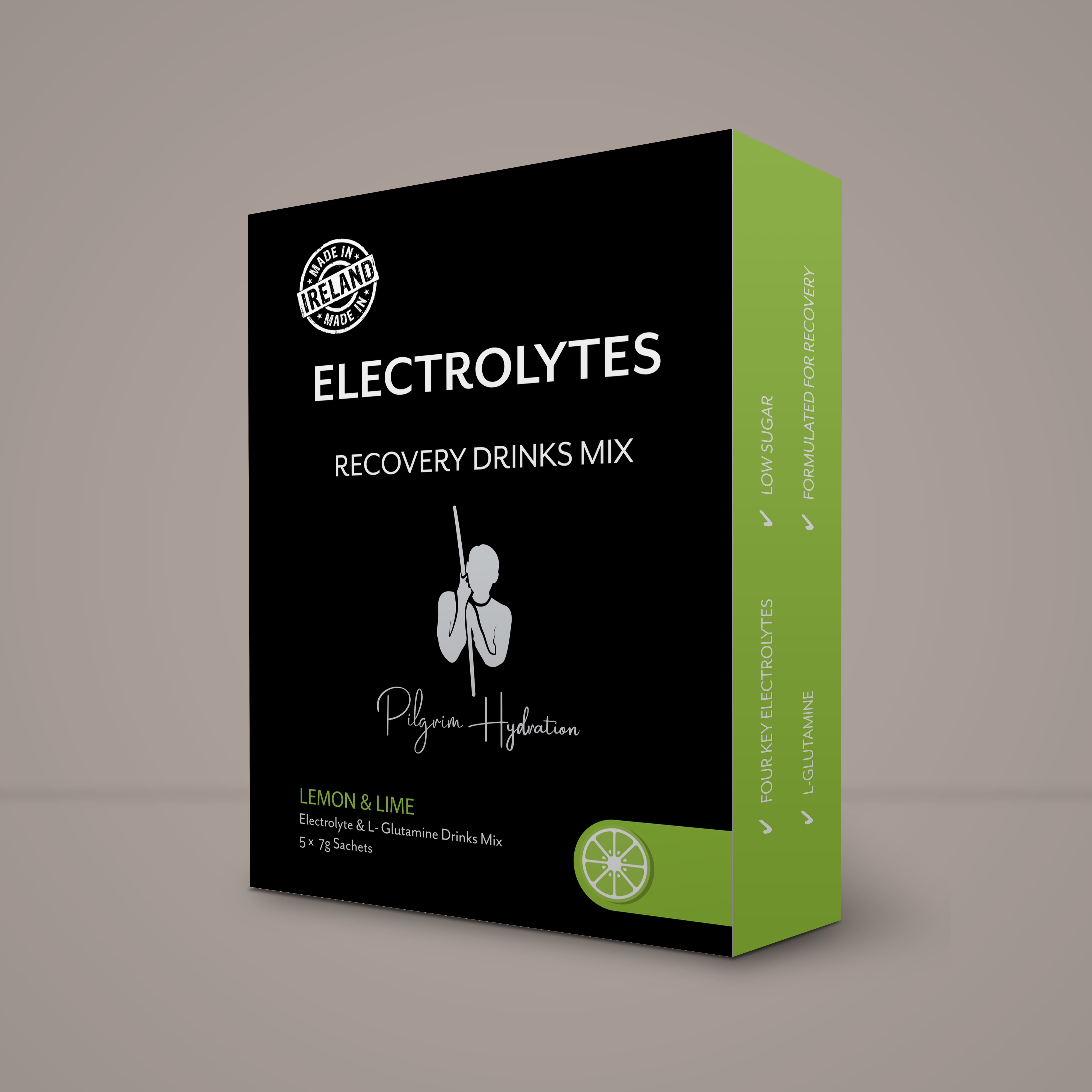 PILGRIM HYDRATION RECOVERY ELECTROLYTE SACHETS X 5 - LEMON & LIME