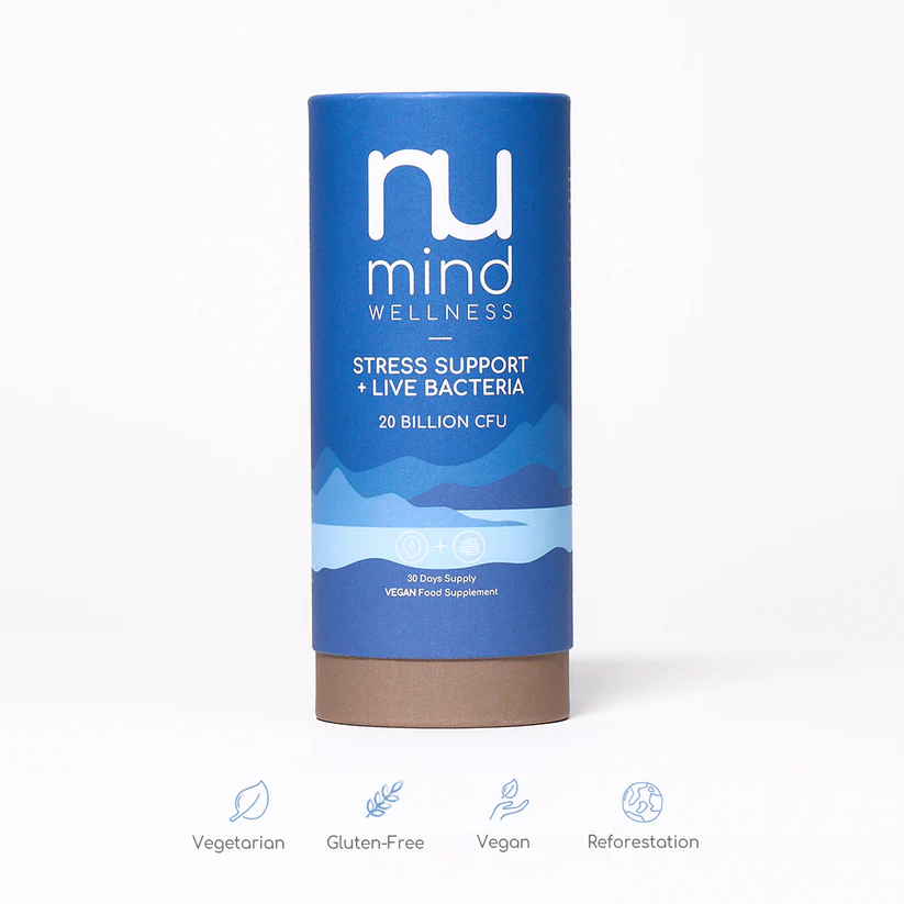 Nu Mind Stress & Mild Anxiety Support + Live Bacteria (30 Days)