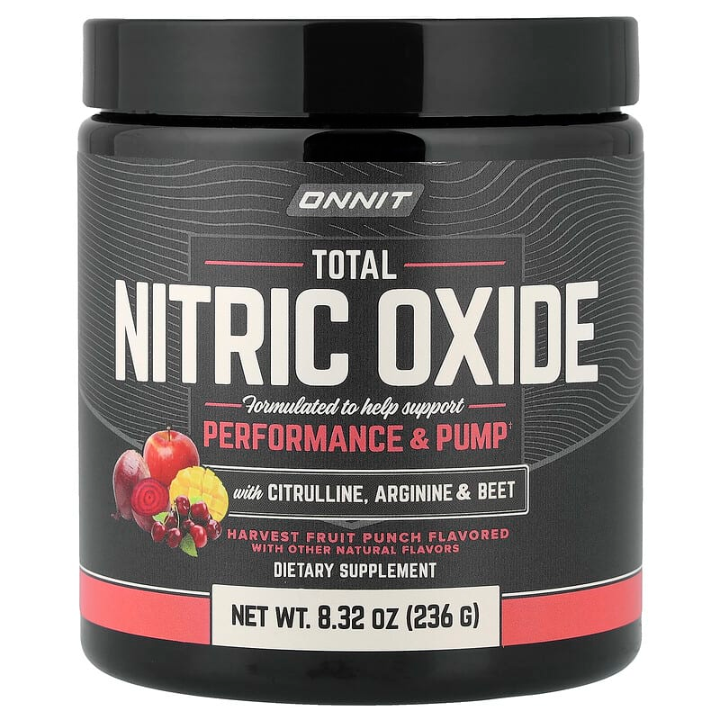 Onnit Total Nitric Oxide 236g tub - Harvest Fruit Punch flavour