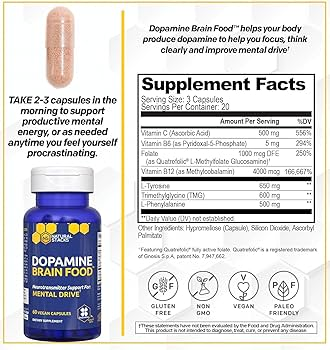 Natural Stacks Dopamine Brain Food