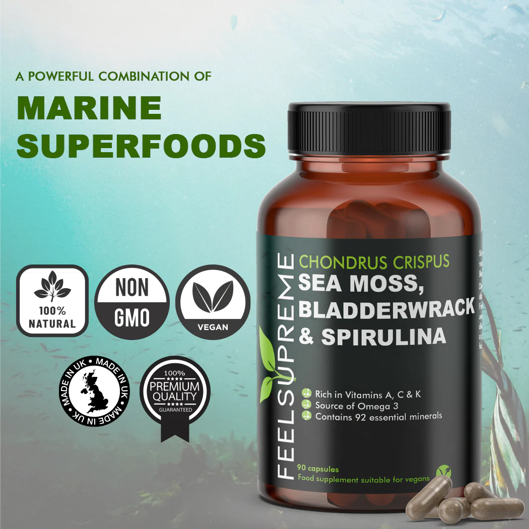 Sea Moss With Bladderwrack + Spirulina