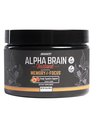 Alpha Brain Instant Tub (108g) Peach Flavour –