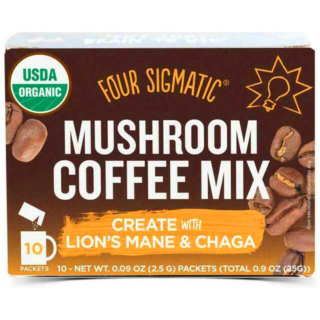 four sigmatic mushroom coffee with lion's mane & chaga (10 servings)